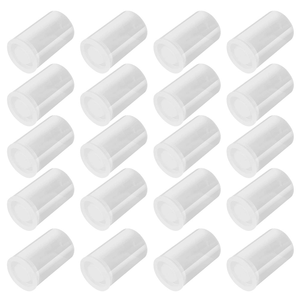 35mm Caliber Plastic Film Canisters-20pc (Clear)