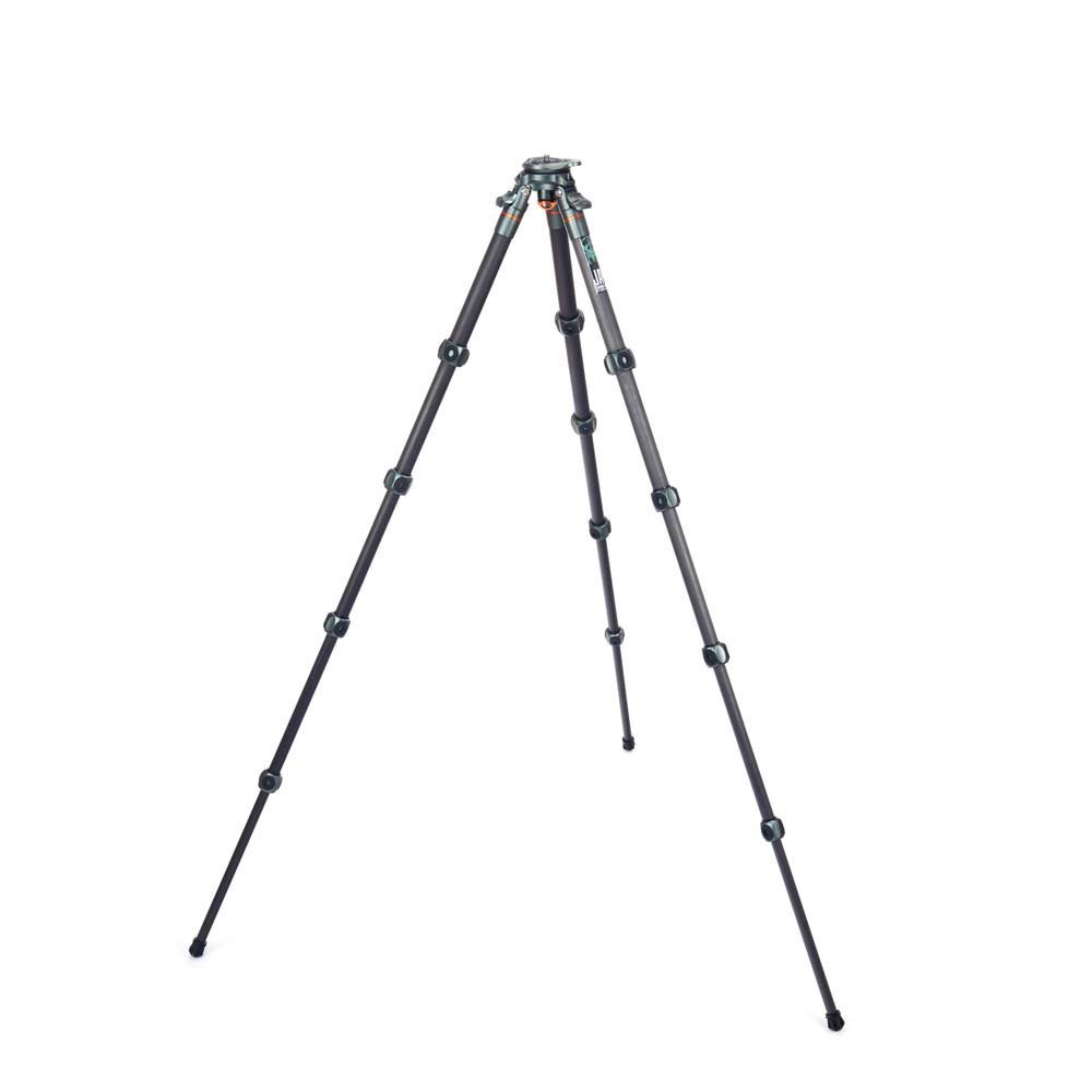 3 Legged Thing Legends Jay Carbon Fibre Levelling Base Tripod - Adjustable Camera and Video Levelling-Base Travel Tripod with 3 Detachable Legs - Metallic Slate Grey (Jay)