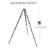 3 Legged Thing Legends Jay Carbon Fibre Levelling Base Tripod - Adjustable Camera and Video Levelling-Base Travel Tripod with 3 Detachable Legs - Metallic Slate Grey (Jay) view 2