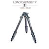 3 Legged Thing Legends Jay Carbon Fibre Levelling Base Tripod - Adjustable Camera and Video Levelling-Base Travel Tripod with 3 Detachable Legs - Metallic Slate Grey (Jay) view 3