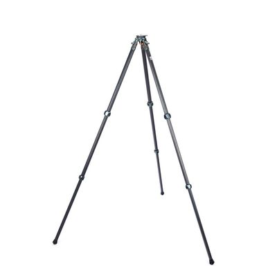 3 Legged Thing Legends Mike Carbon Fibre Levelling Base Tripod - 3 Section Adjustable Camera and Video Levelling-Base Tripod with 3 Detachable Legs - Metallic Slate Grey (Mike)