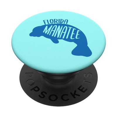 Florida Manatee Souvenir Sea Cow Gift Idea PopSockets PopGrip: Swappable Grip for Phones & Tablets