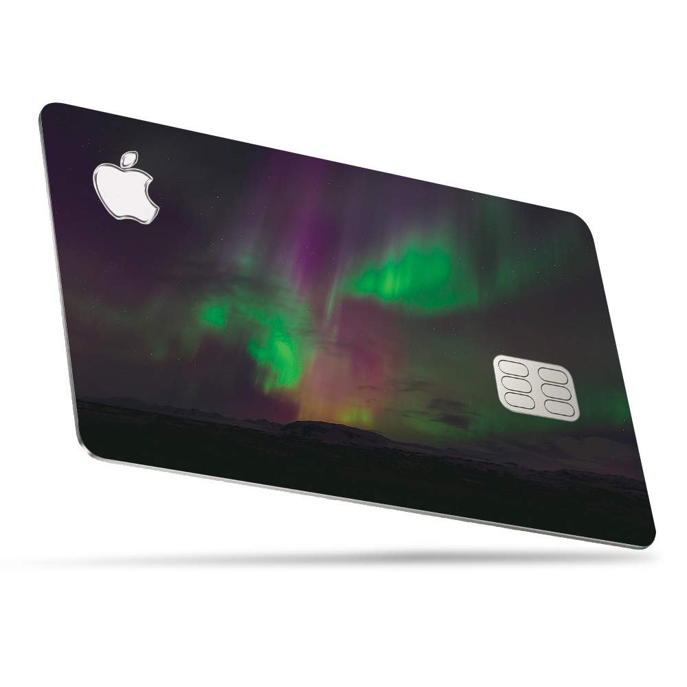 MightySkins Skin for Apple Card - Aurora Borealis | Protective, Durable, and Unique Vinyl Decal Wrap Cover | Easy to Apply, Remove, and Change Styles | Made in The USA