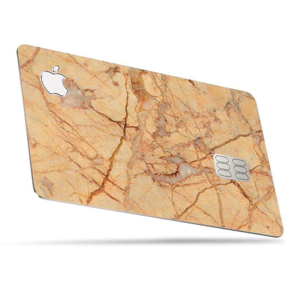 MightySkins Skin for Apple Card - Amber Marble | Protective, Durable, and Unique Vinyl Decal Wrap Cover | Easy to Apply, Remove, and Change Styles | Made in The USA