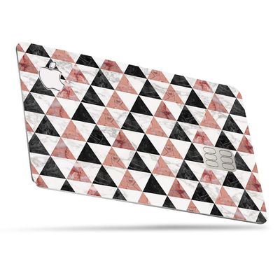 MightySkins Skin for Apple Card - Marble Pyramids | Protective, Durable, and Unique Vinyl Decal Wrap Cover | Easy to Apply, Remove, and Change Styles | Made in The USA