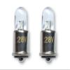 #327 LED Replacement Bulb | 28-Volt DC | Bi-Polar Contacts | Midget Flanged Base | Replaces Filament Bulb Numbers: 327, 387, 376, S3368-2, MS25237-327, AN3140-327 (2-Pack; Green) view 1