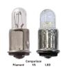 #327 LED Replacement Bulb | 28-Volt DC | Bi-Polar Contacts | Midget Flanged Base | Replaces Filament Bulb Numbers: 327, 387, 376, S3368-2, MS25237-327, AN3140-327 (2-Pack; Green) view 2