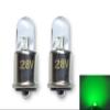 #327 LED Replacement Bulb | 28-Volt DC | Bi-Polar Contacts | Midget Flanged Base | Replaces Filament Bulb Numbers: 327, 387, 376, S3368-2, MS25237-327, AN3140-327 (2-Pack; Green) view 4