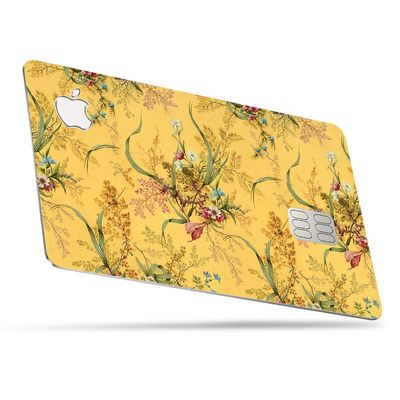 MightySkins Skin for Apple Card - Yellow Marble End | Protective, Durable, and Unique Vinyl Decal Wrap Cover | Easy to Apply, Remove, and Change Styles | Made in The USA