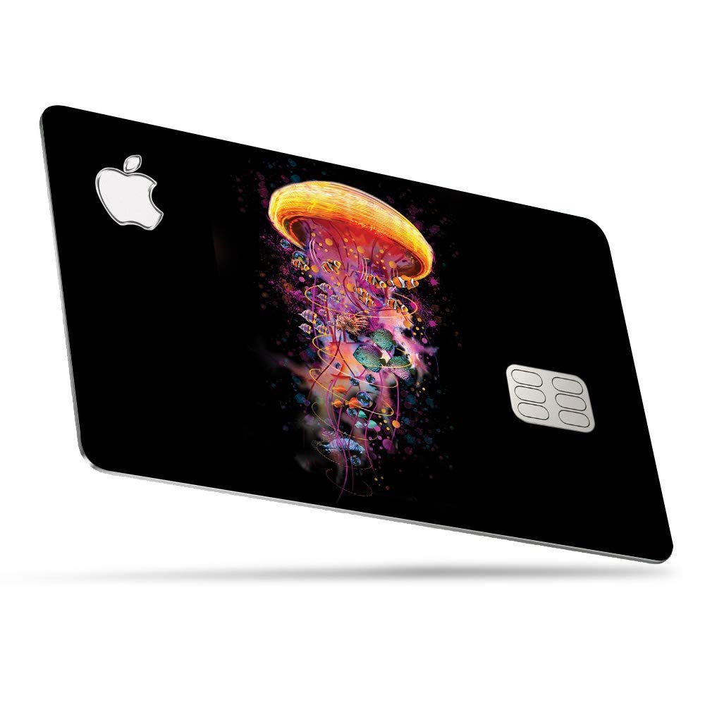 MightySkins Skin for Apple Card - Jellyfish Ride | Protective, Durable, and Unique Vinyl Decal Wrap Cover | Easy to Apply, Remove, and Change Styles | Made in The USA