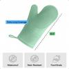 GORILLA GRIP BPA-Free Soft Silicone Oven Mitts, 550F Heat Resistant Waterproof Cooking Safety Gloves, Thick Cotton Lining, Flexible Gripping for BBQ Grilling, Kitchen Potholders Set, 12.5x8.3, Mint view 4