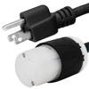 NEMA 5-15P to L14-30R Plug Adapter, 6 Foot, 15A/125V, 14 AWG - Iron Box # IBX-5185-06 (6 ft) view 1