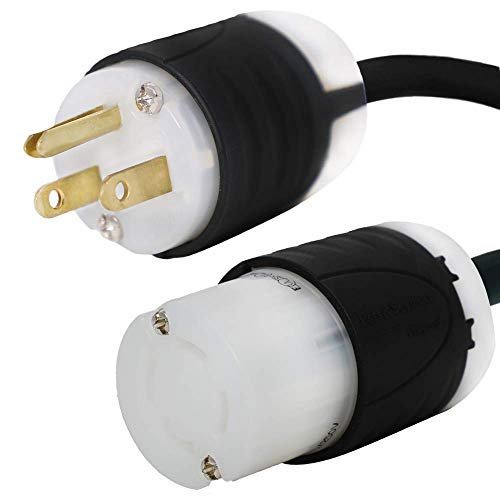 NEMA 5-15P to L14-30R Plug Adapter, 40 Foot, 15A/125V, 14 AWG - Iron Box # IBX-5185-40 (40 ft)