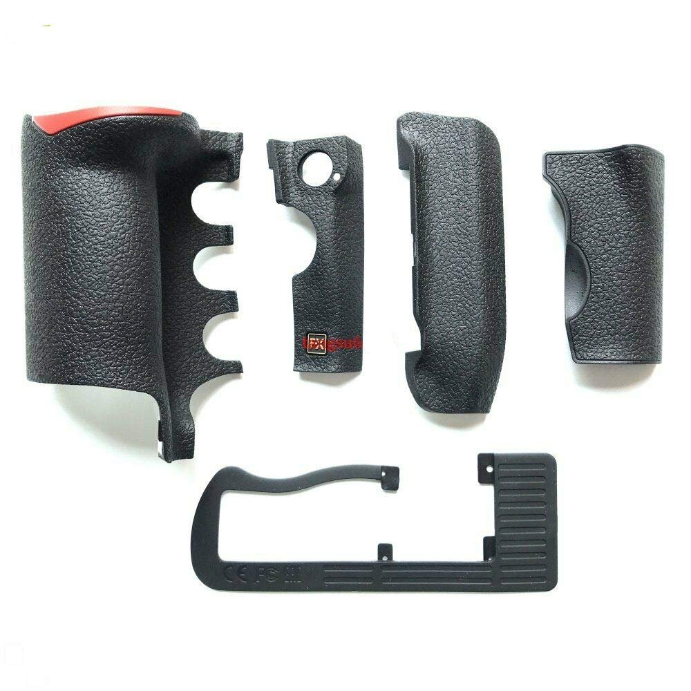 5 Pieces A Set New Rear Grip Body Base Handle Holding Thumb Card FX Side Rubber Cover Repair For Nikon D5 Camera With Tape