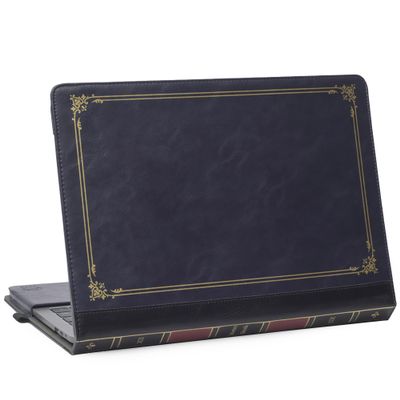 TYTX Compatible with MacBook Pro Case 13 Inch, PU Leather MacBook Case fits for Model M2, 2024, 2023, 2022-2016 A2338 M1 A2251 A2289 A2159 A1989 A1708 A1706, Laptop Cover with Pen Holder, Blue