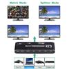 HDMI Matrix Switch 4x2, 4K HDMI Matrix Switcher Splitter 4 in 2 Out Box with EDID Extractor and IR Remote Control Support 4K HDR, HDMI 2.0b, HDCP 2.2, 4K@60Hz, 3D, 1080P view 3