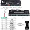HDMI Matrix Switch 4x2, 4K HDMI Matrix Switcher Splitter 4 in 2 Out Box with EDID Extractor and IR Remote Control Support 4K HDR, HDMI 2.0b, HDCP 2.2, 4K@60Hz, 3D, 1080P view 4