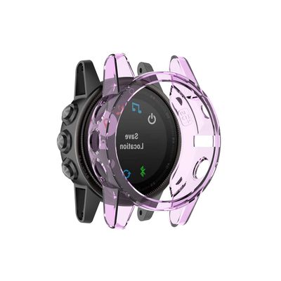 DKEnjoy Soft TPU Protector Shock-Proof Ultra Slim Cover Accessories Case Protection Shell for Garmin Fenix 5S/5S Plus Smartwatch (Purple)