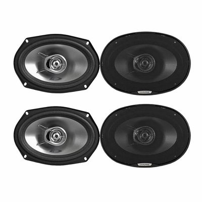 4 Alpine SXE Series 2-Way 6x9" Coaxial Speakers, 280W Peak Power (SXE-6925S)