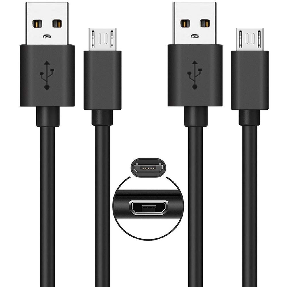 2-Pack 6FT Micro USB Power Cable for Amazon Fire TV Stick,for Roku Streaming Stick,Express Plus,Premier Plus,Voice Remote Pro,Chromecast Charging Charger for Kindle Fire 10 Tablet Firestick Cord Long
