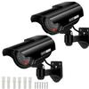 AlfaView Fake Dummy Imitation CCTV Security Camera, Fake Solar Powered Surveillance Camera with Flashing LED Light Bullet Shape, Dummy CCTV Camera Outdoor Indoor Use for Homes & Business view 1