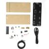 Compact DIY Digital LED Clock Kit, 5V Patch Digital Lattice Electronic DIY Clock Kit in Acrylic Appearance with Temperature Prompt view 2
