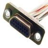 096512-0064, Micro D Sub Connector - 15 Contacts - Plug - MDM Series - Crimp - Cable Mount - Gold Plated view 1