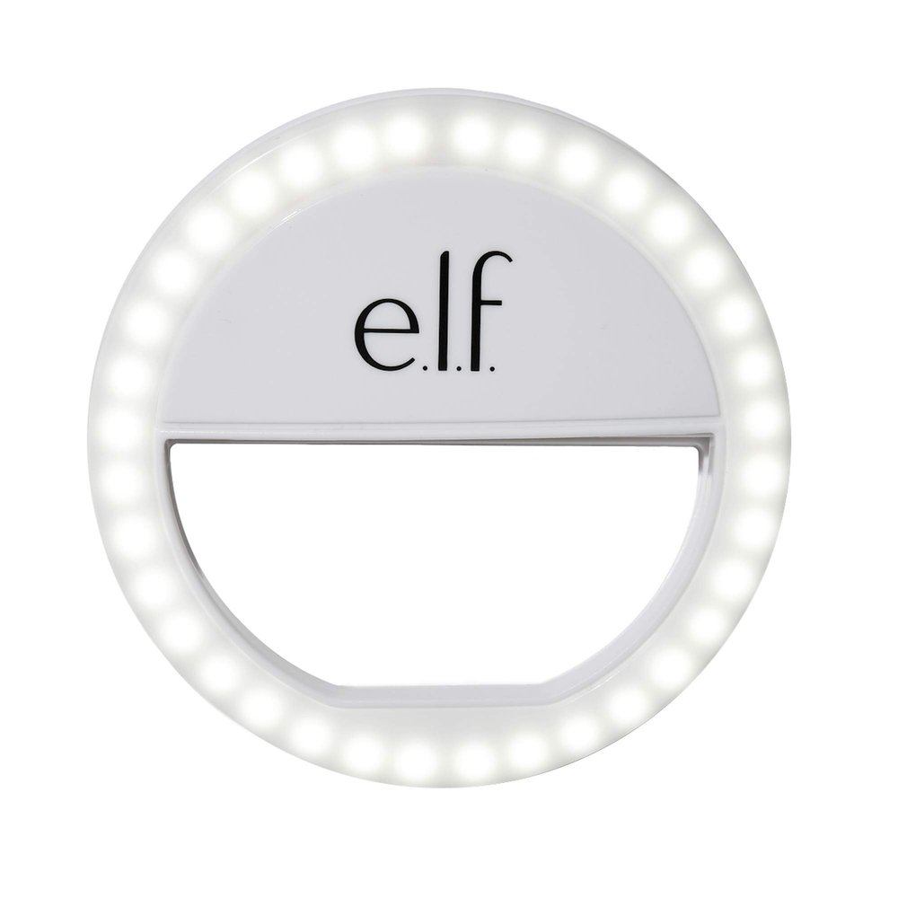 e.l.f. Glow On The Go Selfie Light, Ring Light for Phone, 36 Bulbs, 3 Brightness Levels, Illuminates, Highlights, Creates On-The-Go Photo Studio, 2X AAA Batteries Included