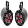 Rockville RKL80MB Bundle: Pair RKL80MB 8" 900W Marine Wakeboard LED Tower Speakers-Black, Pair MAC80B 7.7" Black Aluminum Wakeboard Speaker Pods, 2-Items view 1