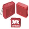Silicone Cover Skin for DOSS SoundBox Touch Wireless Bluetooth and SoundBox Bluetooth Speaker by Alltravel, Full 6 Directions Protection, Customized with Color/Shape Matching, Carabiner (Red) view 1