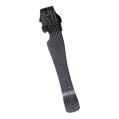 Donk! Pocket Clip for Leatherman Wave, Wave Plus+, Alpha, Surge & Charge AL, ALX, Ti, XTi - Titanium TC4 - Custom Designs - Quick Release - Extra Carry Options 'Norwegian Wood Dark