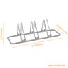 CyclingDeal Bicycle Floor Parking Rack Stand - for Mountain MTB Road Bike - Indoor Home Garage Storage - Classic 3 Bikes view 3