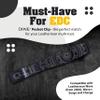Donk! Pocket Clip for Leatherman Wave, Wave Plus+, Alpha, Surge & Charge AL, ALX, Ti, XTi - Titanium TC4 - Custom Designs - Quick Release - Extra Carry Options 'Chrono Dark view 2