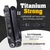 Donk! Pocket Clip for Leatherman Wave, Wave Plus+, Alpha, Surge & Charge AL, ALX, Ti, XTi - Titanium TC4 - Custom Designs - Quick Release - Extra Carry Options 'Chrono Dark view 3