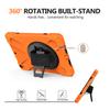 10.2 2019 Case, Pirate Series Shockproof Protective Cover with Built-in Kickstand Adjustable Hand and Shoulder Strap for 10.2 2019 - Orange view 3