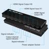 4K 1x8 HDMI Splitter, One in Eight Out Powered 8way HDMI Splitter Audio Video Distributor Amplifier with Charger, Support Full HD 3D & 4K x 2K Compatible with PS3/4,Fire Stick,Roku,Blu-Ray Playe view 4