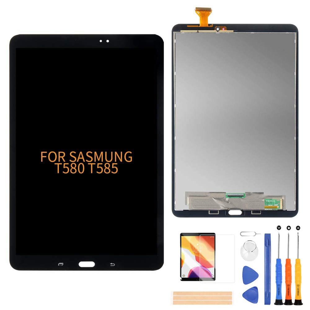 A-MIND for Samsung Galaxy Tab A 10.1 T580 T585 LCD Display Screen Replacement,for Tab SM-T580 SM-T585 Display LCD Panel Repair Parts Kit,Tools (Black)