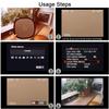 Anwenk 12x12 Inch (30x30cm) Grey Card White Balance Card for Photography 18% Exposure Gray Reflectance Reflector Foldable Focus Board Double Sided with Carry Pouch view 3