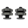 BGNING Professional 3/8 Tripod Mount Screw to Flash Hot Shoe Adapter Double Screws (2pcs) view 1