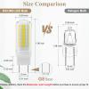 DiCUNO G8 LED Bulb 4W, Flat Pin Base, 450LM, Daylight White 5000K, 6-Pack view 2