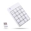 Yoidesu Number Pad, USB Numeric Keypad,18 Key Mini Portable Data Entry Number Pad for Laptop Desktop PC Computer (White) view 1
