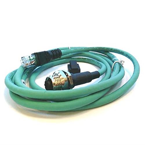 TURCK RJ45 FKFDD 441-1M ETHERNET (4-PIN), Straight RJ45, Female Receptacle, Teal PVC Jacket, Rear Mount, D-Coded, U3-00047, 1 Meter Length, CORDSET, M12 EUROFAST, Double Ended, Network Hybrid