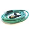 TURCK RJ45 FKFDD 441-1M ETHERNET (4-PIN), Straight RJ45, Female Receptacle, Teal PVC Jacket, Rear Mount, D-Coded, U3-00047, 1 Meter Length, CORDSET, M12 EUROFAST, Double Ended, Network Hybrid view 1
