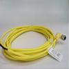 RADWELL RAD00298 Cord Set - 3 Pole, Female Right Angle, 6M, 4A, Yellow, PVC, Stainless view 1