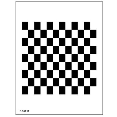 Lens Focus Calibration Chart Film Pattern Calibrating PET Or Aluminium Oxide Chess Board (129(200200), PET)