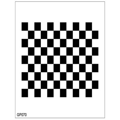 Lens Focus Calibration Chart Film Pattern Calibrating PET Or Aluminium Oxide Chess Board 912 (129 (7070), PET)