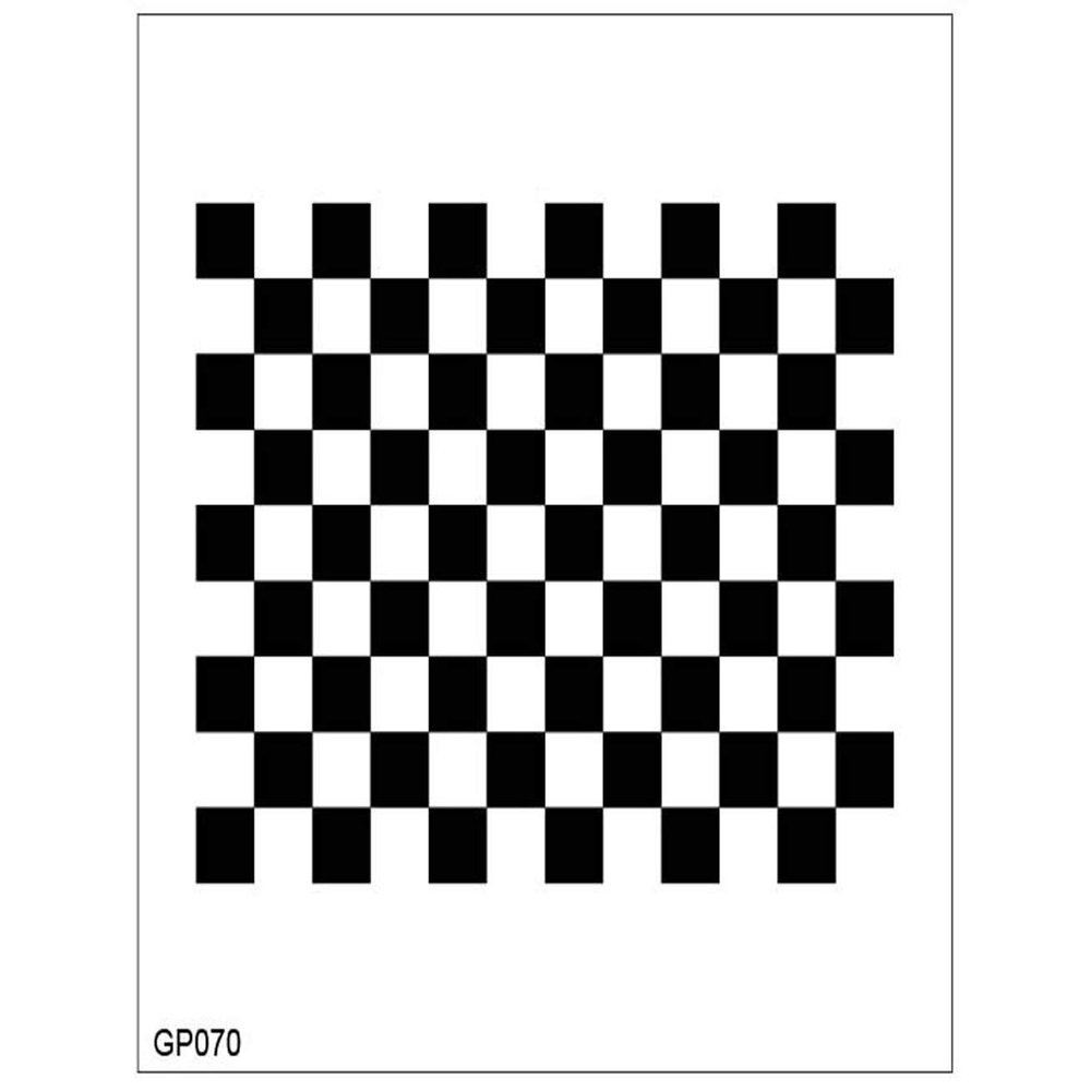 Lens Focus Calibration Chart Film Pattern Calibrating PET Or Aluminium Oxide Chess Board 912 (129 (7070), PET)
