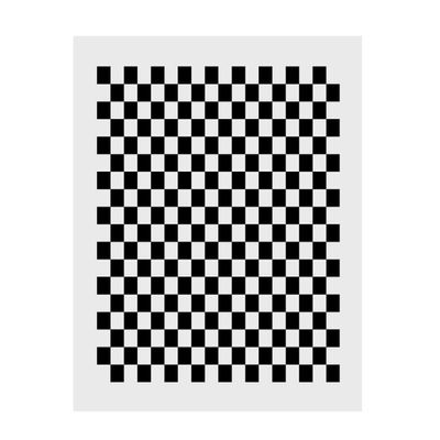 Lens Focus Calibration Chart Film Pattern Calibrating PET Or Aluminium Oxide Chess Board 1818 (5050), Aluminium Oxide