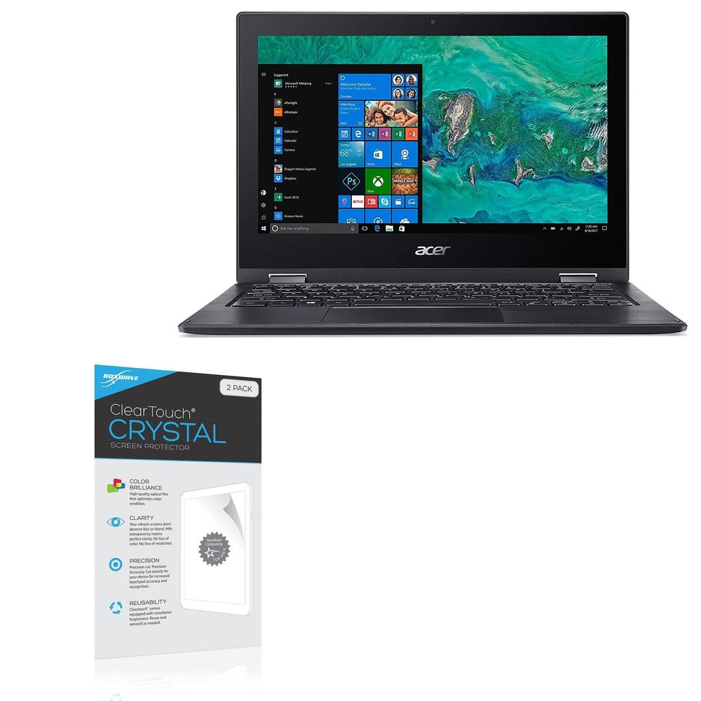 BoxWave Screen Protector Compatible with Acer Spin 1 (SP111-33) - ClearTouch Crystal (2-Pack), HD Film Skin - Shields from Scratches