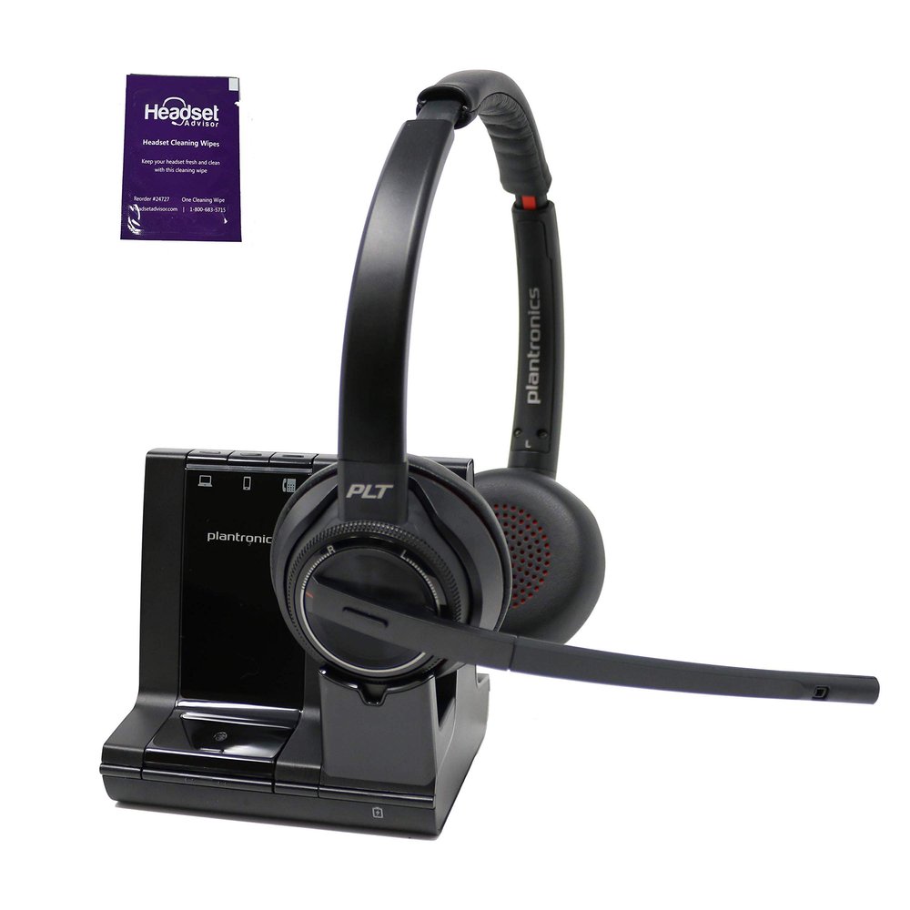 Plantronics Savi 8220 Wireless Headset System (Renewed)